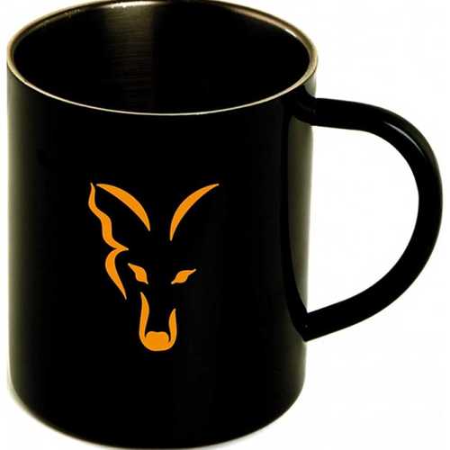 FOX - Stainless Black Mug XL - 400 ml