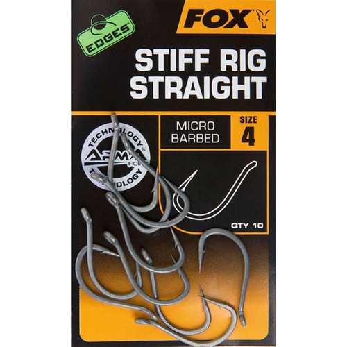 FOX Edges - Stiff Rig Straight  Gr. 4,5,6,7 und 8