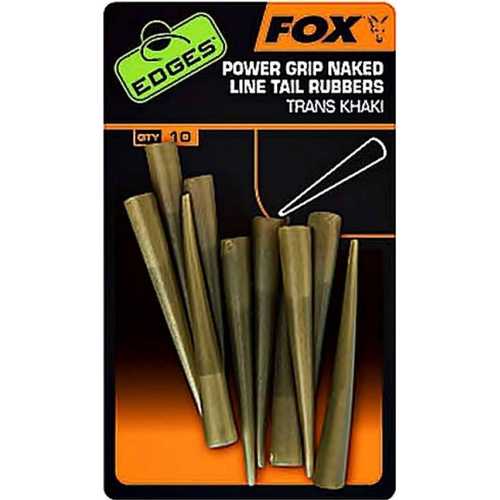 FOX Edges - Power Grip Naked Line Tail Rubbers Trans Khaki