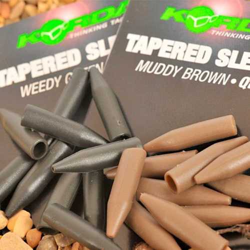 Korda Tapered Sleeves Muddy Brown und Weedy Green
