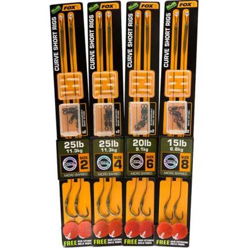 FOX Edges - Curve Short Ready Rigs Weedy Green Gr. 2, 4,...