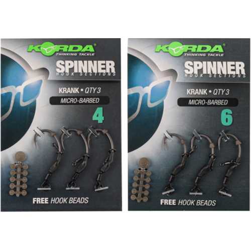 Korda Spinner Hook Sections Krank Micro Barbed...