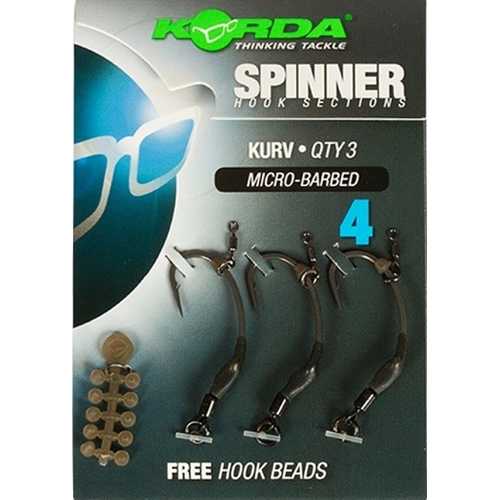Korda Spinner Hook Sections Kurv Micro Barbed...