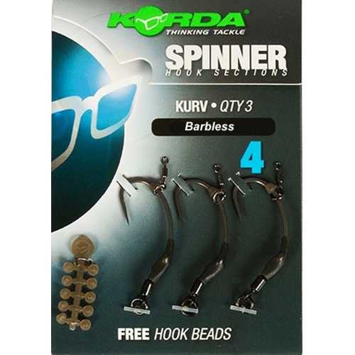 Korda Spinner Hook Sections Kurv Barbless...