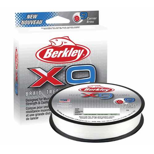 Berkley - X9 Braid Tresse 15 und 20 Lb - 150 m