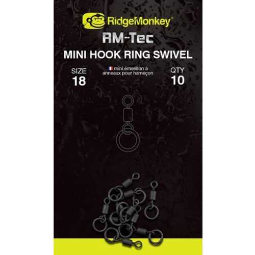 RidgeMonkey - Mini Hook Ring Swivel Size 18