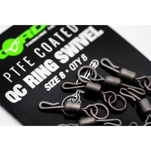 Korda - PTFE Coated QC Ring Swivel Größe 8 und 11