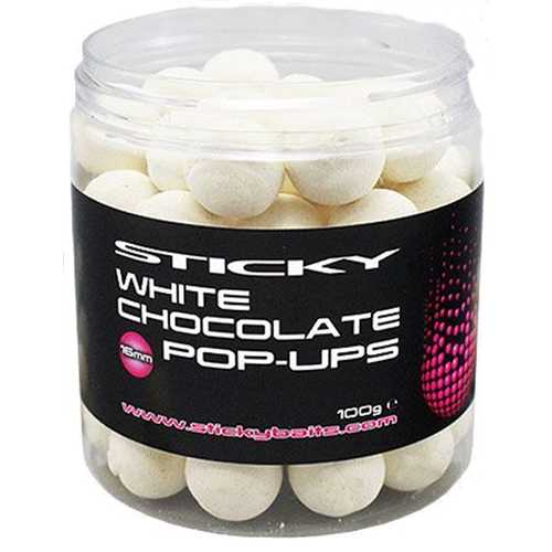 Sticky Baits - Pop Ups Range White Chocolate - 12 mm