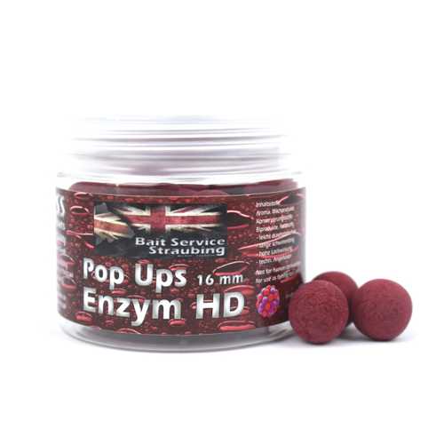 Bait Service Straubing - Pop Ups Enzym HD Dunkelrot - 12,...