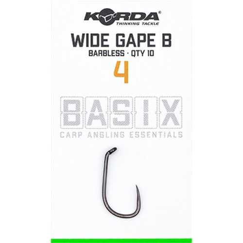 Korda Basix - Wide Gape Barbless Gr&ouml;&szlig;e 2, 4,...