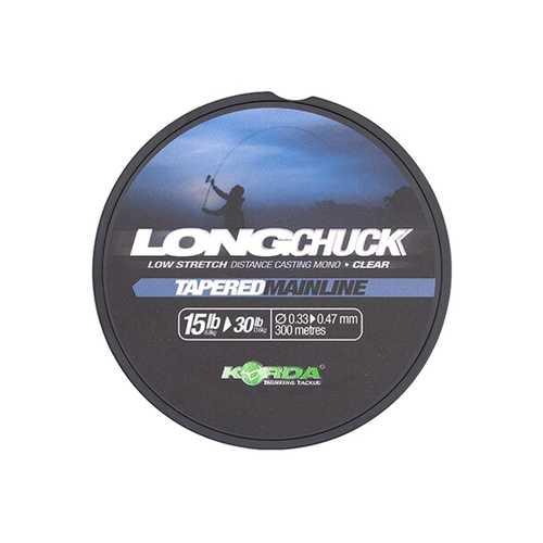 Korda - LongChuckTapered Mainline Clear 15 lb - 300 m