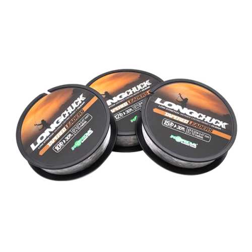 Korda - LongChuckTapered Leaders Clear - 15 lb - 5 x 10 m