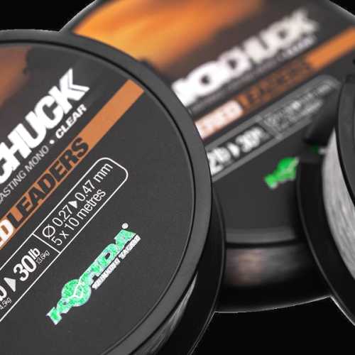 Korda - LongChuckTapered Leaders Clear - 15 lb - 5 x 10 m
