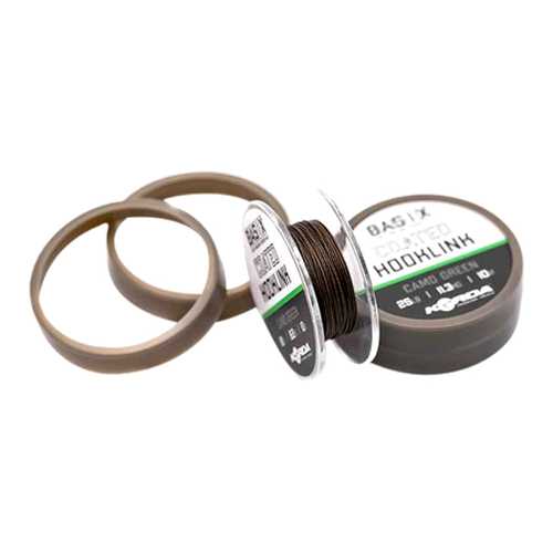 Korda Basix - Coated Hooklink Camo Green 18 lb - 10 m
