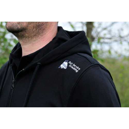 Bait Service Straubing - Zip Hoodie Jacke mit Kapuze und Stick M, L und XL