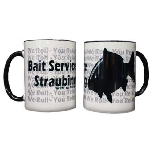 Bait Service Straubing - Keramiktasse wei&szlig; mit Logo