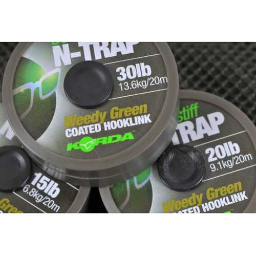 Korda - N-Trap Semi-Stiff Gravel Brown 15 lb, 20 lb und 30 lb - 20 m