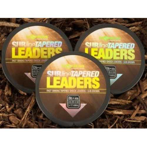 Korda - SUBline Tapered Leaders Sub Brown - 8lb, 10 lb...