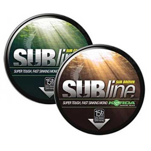 Korda - SUBline Monofile Schnur Brown - 1000 m