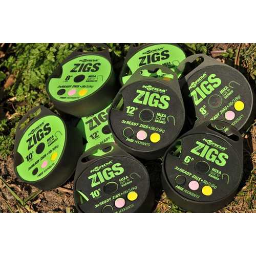 Korda Ready Tied Zig Rigs Barbed