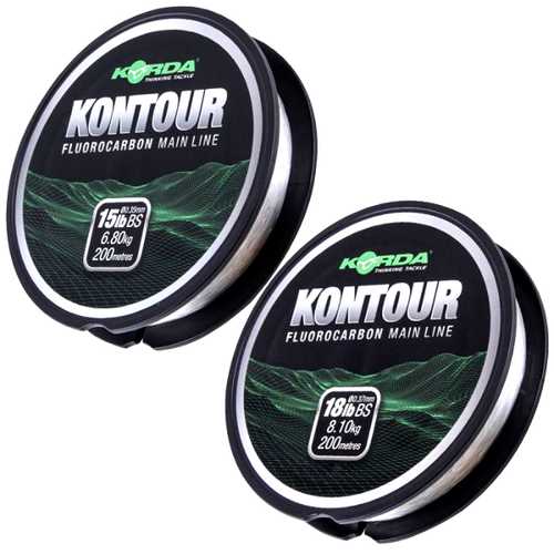 Korda - Kontour Fluorocarbon Mainline 15 lb und 18 lb -...