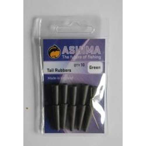 Ashima Tail Rubbers Dark Green 10 St&uuml;ck