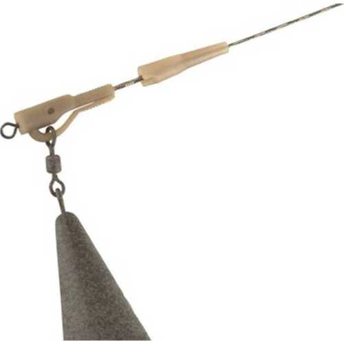FOX Edges - Slik Lead Clip Tail Rubbers Trans Khaki Size 10