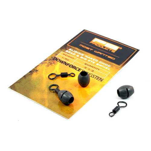 PB Products Downforce Tungsten Sliding Naked Chod Bead & Big Eye Swivel